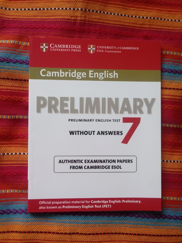 Cambridge Preliminary English Test 7 - Without Answers