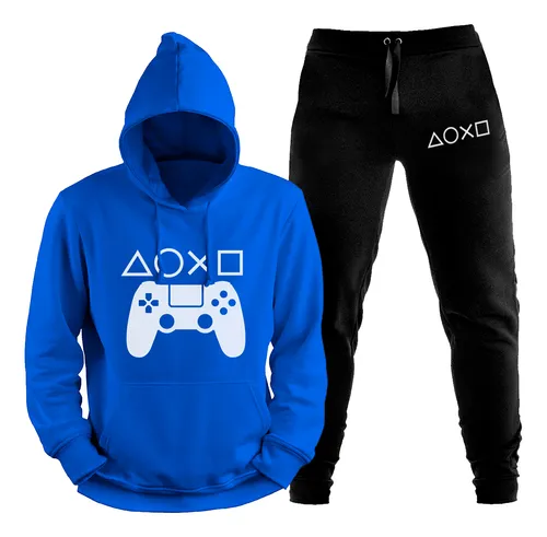 comprar Conjunto Moletom Apeluciado Blusa Calça Plus Size Games Ps4