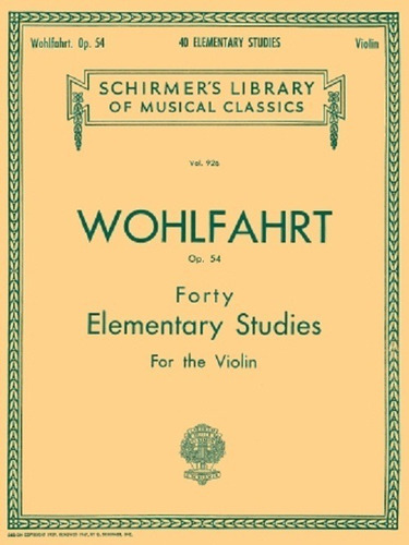 Forty Elementary Studies For The Violin Op.54 / 40 Estudios