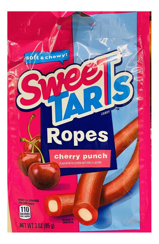 Dulces Sweetarts Ropes Chewy Punch  85 Gr