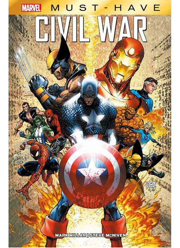 Comic Marvel Civil War Tapa Dura Sellado