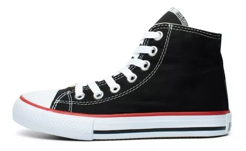 All Star Cano Alto Preto em Oferta