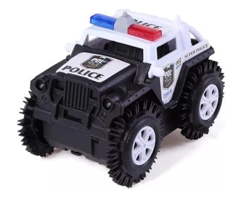 Juguete Carro Policía Loco Jeep Police Camioneta 4x4 Regalo 