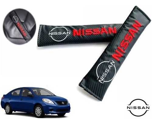 Par Almohadillas Cubre Cinturon Nissan Versa 1.6l 2012-2014