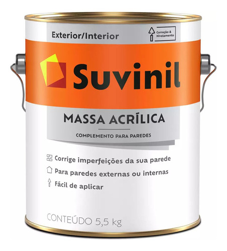 Enduido Interior Exterior Premium Suvinil 5,5kg Termico