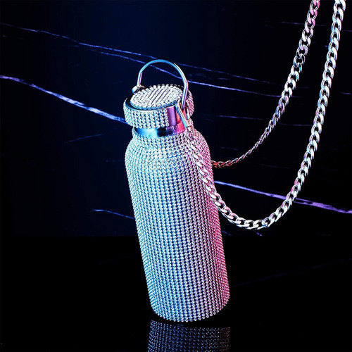 Botella De Agua De Diamante Botella Térmica Inoxidable Bling
