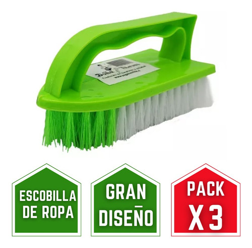 Escobilla Para Ropa Ergonómica Económica Pack 3 Unidades