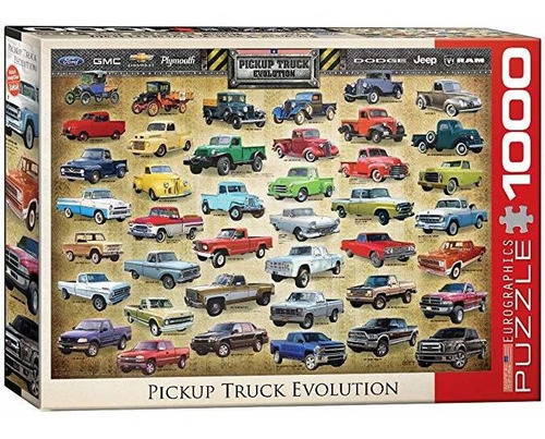 Eurographics Pickup Truck Evolución Jigsaw Puzzle (1000 Piez