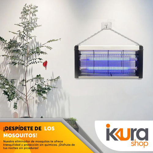 Eliminador De Mosquitos Led 15w Mosquito Killer Adir 2199 Blanco