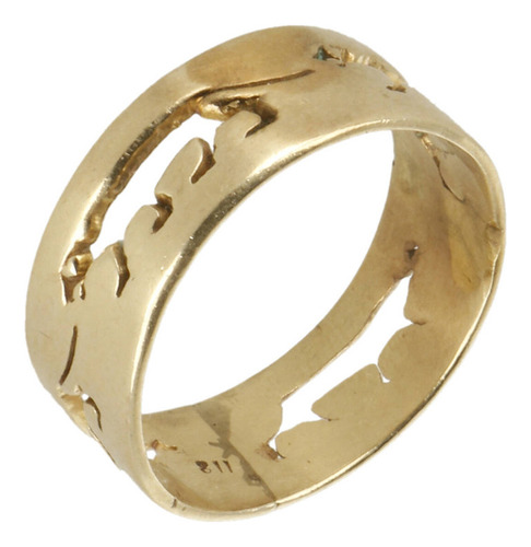 Anillo De 10k Oro Amarillo, *motivo Pantera*, 3.2 Gramos Amarillo 7 (Usado)