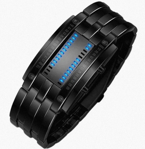 Reloj Luz Led Digital Binario Hombre 