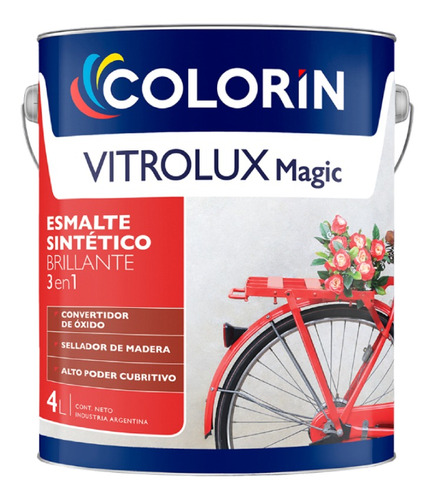 Esmalte Sintetico Brillante Vitrolux 3en1 4 Lts Colores