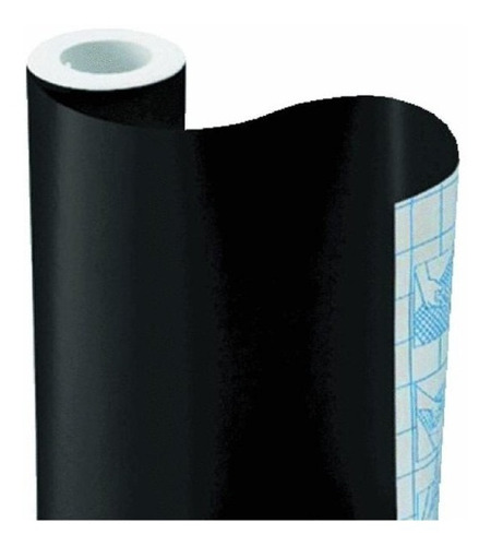Adesivo Lousa Quadro Negro, Preto Fosco, 200 X 50 Cm E 4 Giz