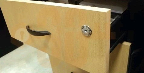 Imagen 2 de 7 de Set 3 Cerradura Chapa Cajón Mueble M/ Redondo Ducasse 109