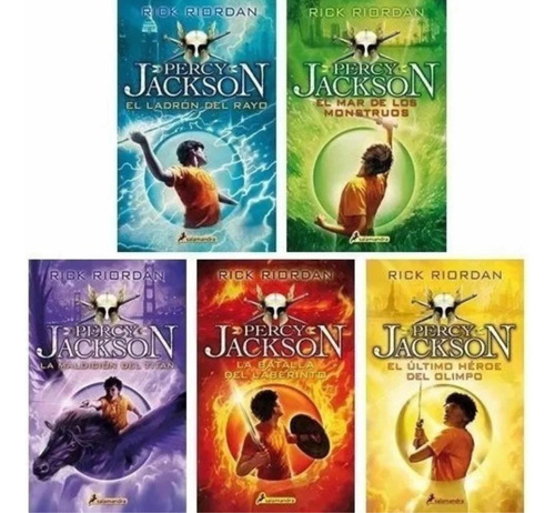 Saga Percy Jackson Completa - 5 Libros - Envío Gratis