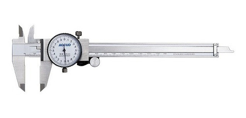 Calibre Mecanico C/reloj Accud 0-150mm Lectura 0.02mm