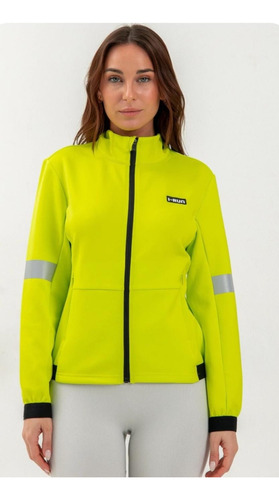 Campera Deportiva Mujer Ciclismo I Run Reflectiva