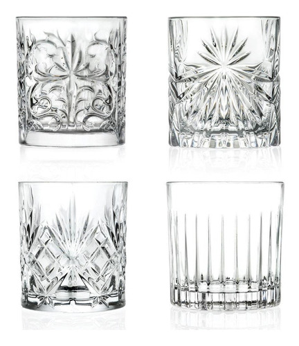 Set 4 Vasos Whisky Mixology Rcr