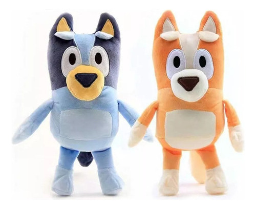 Peluche Set Conjunto  Bluey Y Bingo 28cm Muñeco Juguete