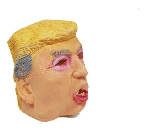 Imagen 2 de 3 de Máscara Donald Trump Presidente Disfraz Hecha Ref Ms-144
