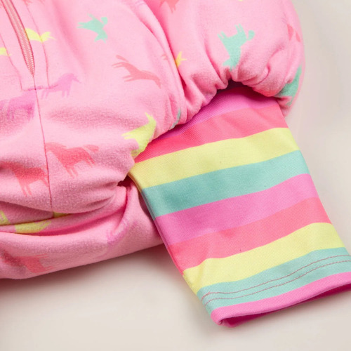 Imagen 8 de 9 de Disfraz Unicornio Bebe Niña Rosado Alta Calidad 3 Piezas