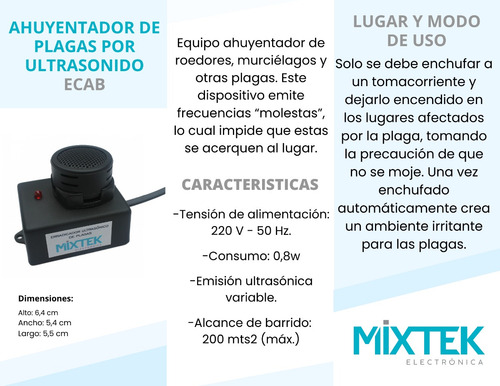 Ahuyentador De Murciélago - Ratas - Raton - Roedores