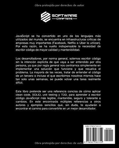 Clean Javascript Aprende A Aplicar Codigo Limpio,.., de Gómez, Miguel A.. Editorial Independently Published en español