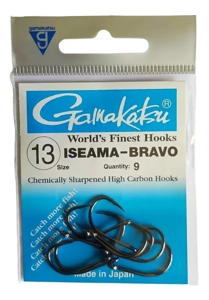 Anzol Gamakatsu Iseama Bravo - Tamanhos