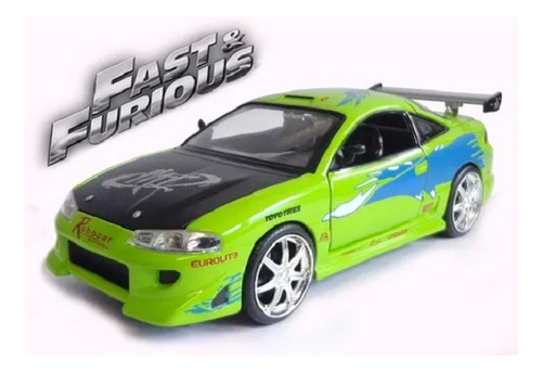 Velozes E Furiosos Mitsubishi Eclipse Brian's 1/24 Com Caixa