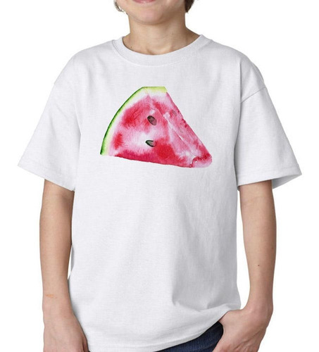 Remera De Niño Sandia Fruta Comida Refrescante