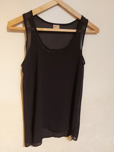 Musculosa Gasa Negra Nmd