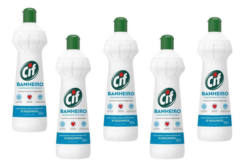 Cif Higienizador Profundo Banheiro Kit 5