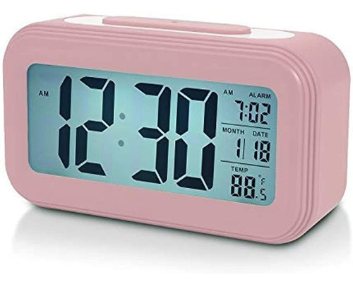Reloj Despertador Digital Con Batería Para Dormitorio, Panta