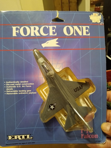 Forces Of Valor Avión F-16 Diecast Ertl Raro