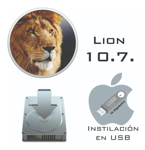  Memoria Usb 16gb Mac Os X Lion 10.7 Software Lion