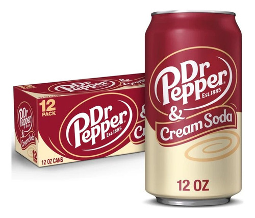 Refresco Dr.pepper Cream Soda 355ml 12pack Importado