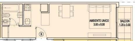 Imagen 12 de 15 de Venta Con Renta · Apto Profesional · Monoambiente · Sum Con Parrilla · Laundry