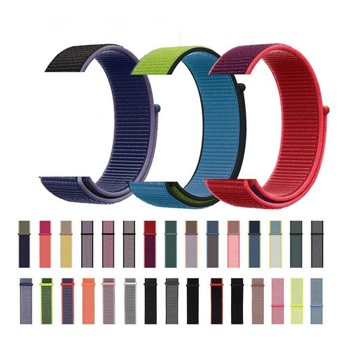 Correa Apple Watch Series 1, 2, 3, 4, 5, 6, Se Nylon. Color Morado 38/40