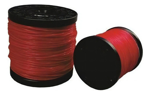 Linha Nylon Vermelho Redondo 3,0mm 2 Kg 240 Metros Mundi