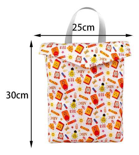 Bolsa De Pañales De Tela Para Bebé, Bolsa Sonrisa 25x30cm