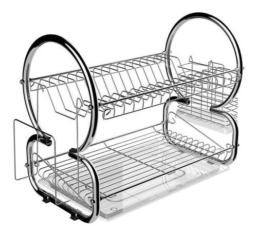 Imagen 2 de 3 de Escurridor De Cocina De 2 Niveles Kitchen Sink En Acero
