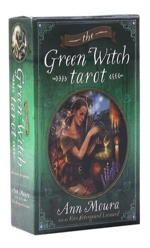 Cartas De Tarot  Bruja Verde + Manual De Guía En Español