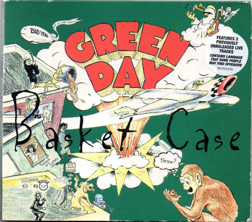 Green Day Basket Case Single Cd 4 Tracks Uk 1994