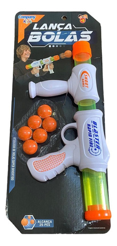 Brinquedo Infantil Lança Bola Arminha Sortido Com 6 Bolinhas