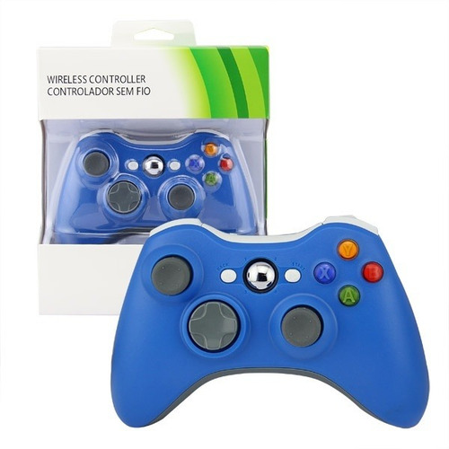 Joystick Control Inalambrico Xbox 360 Compatible Azul