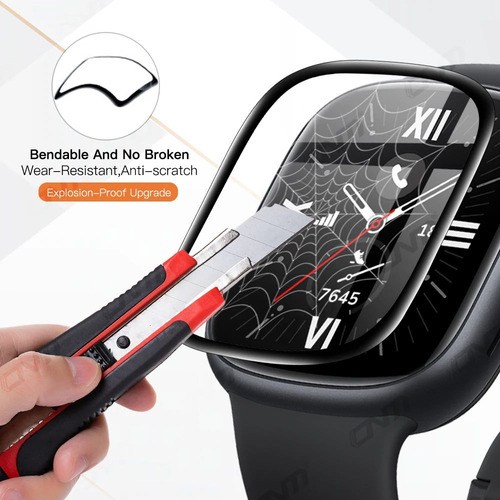 4x Mica Screen Protector Pantalla Para Honor Watch 4 Soft