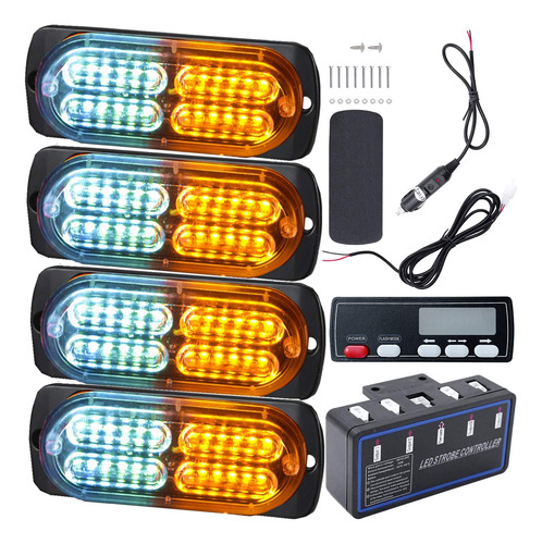 Mustbee 24 Luz Led Estroboscopica Para Camion Auto Camioneta