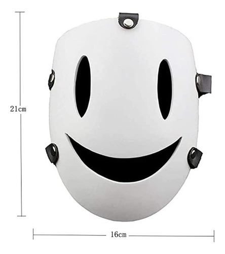 Máscara De Invasión Shinpan White Smile Mask Halloween