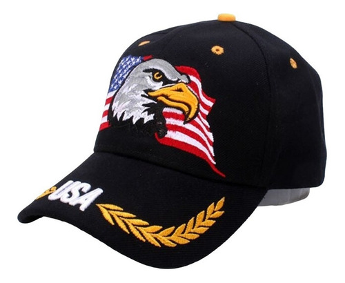 Imagen 1 de 5 de Gorra Militar Táctica Ajustable Bandera Águila Bordada Usa