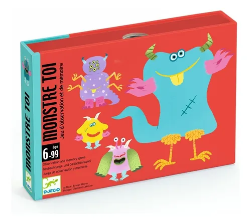 Monstre Toi Juego Cartas Djeco Observación Y Memoria +6 Años